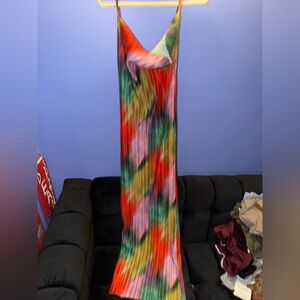 Colorful Tie-Dye Maxi Dress